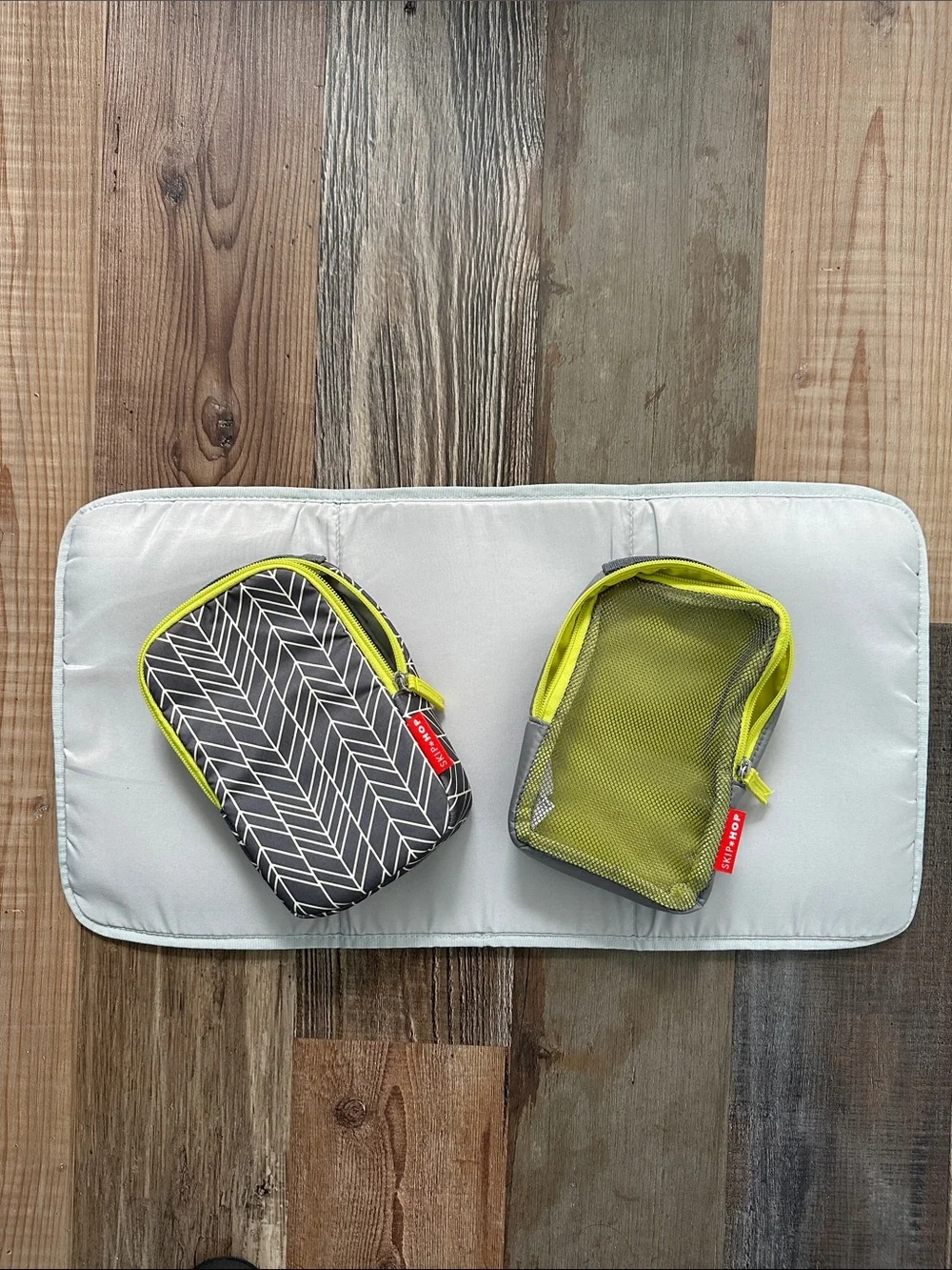 Skip Hop quilted gray